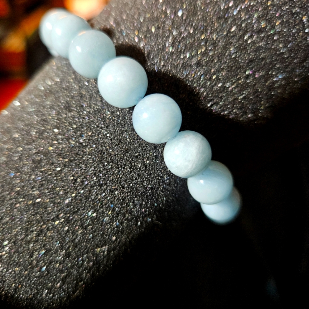 Blue Angelite adjustable bracelet
